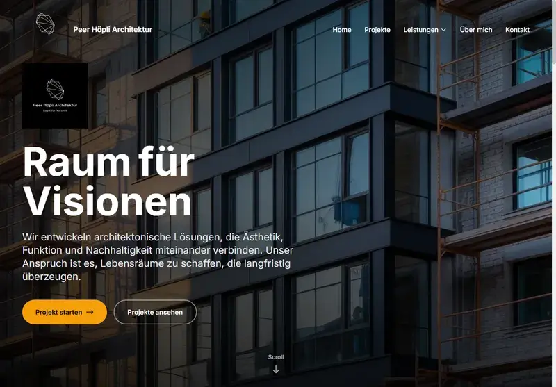 Referenz: Website Höppli Architektur
